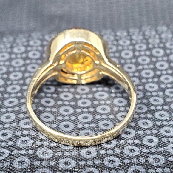 Le Vian 14k Honey Gold 2.75 cttw Citrine & Diamond Ring 7.3g. Size 12 - Picture 5 of 16
